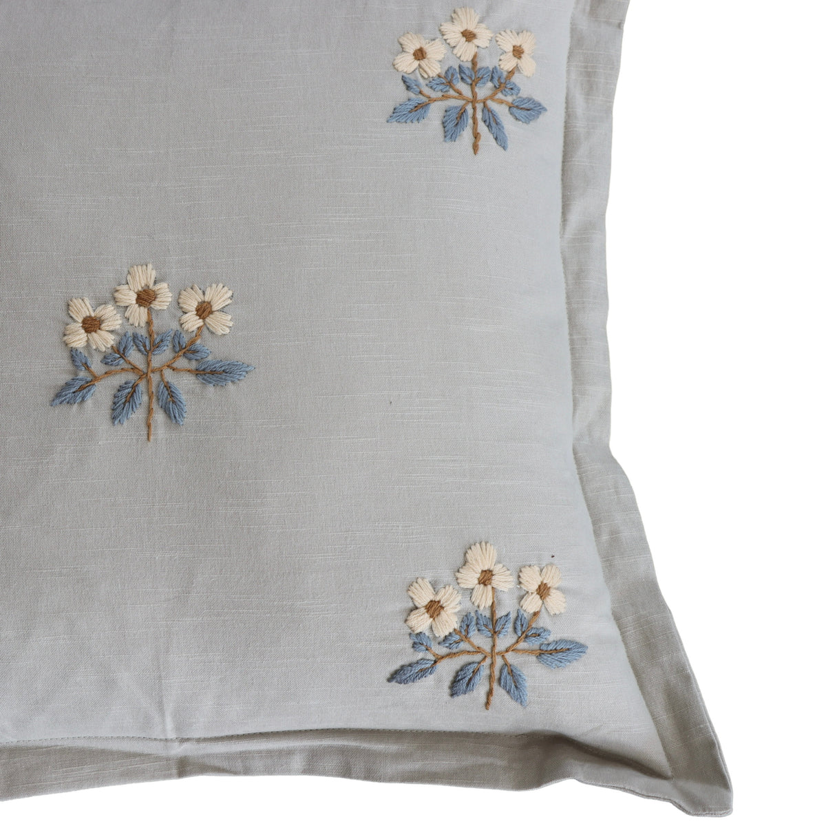 Florence Embroidered Pillow Cover - Holistic Habitat 