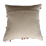 Preya Rust Tassel Embroidered Pillow Cover - 18 Inch - Holistic Habitat 