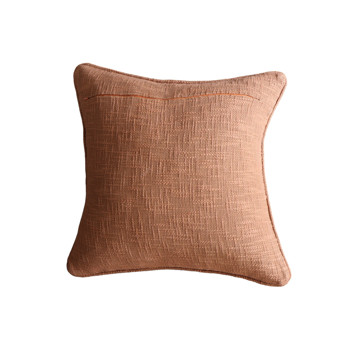 Terracotta Cotton Pillow Cover with Piping - 20 inch - Holistic Habitat 