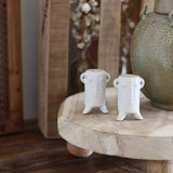 Funny Face Stoneware Salt and Pepper Shakers - Holistic Habitat 