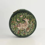 Chloe Fawn Embroidered Jewelry Box - Green - Holistic Habitat 