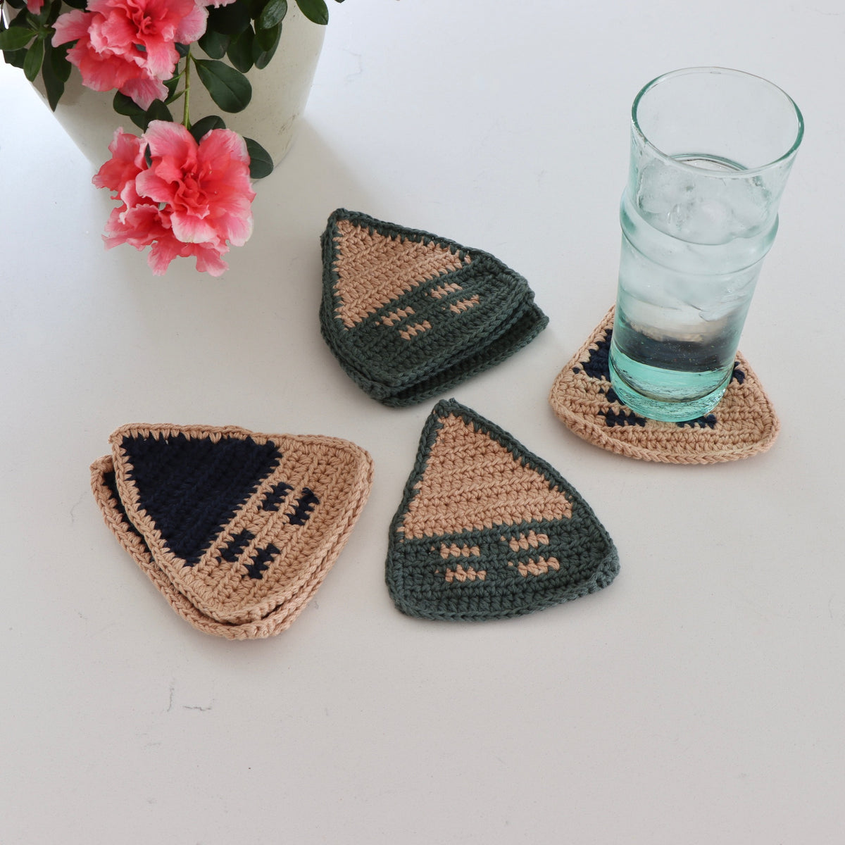 Nana&#39;s House Handmade Crochet Coasters - Set of 8 - Holistic Habitat 