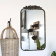 Rose Garland Antiqued Gold Mirror - Holistic Habitat 