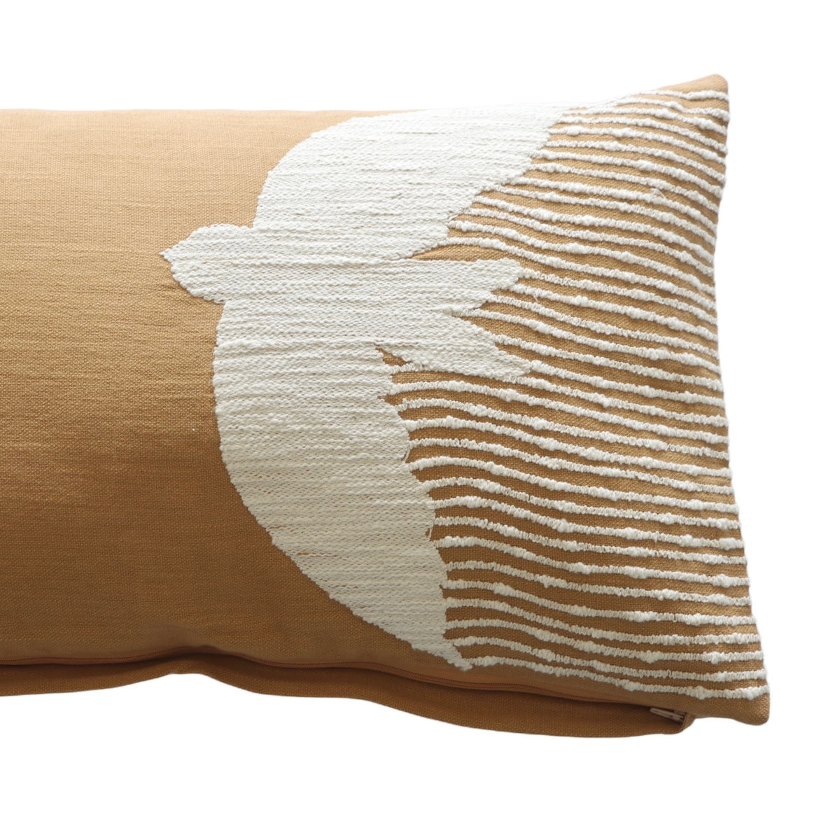 Fly Away Cotton Embroidered Lumbar Pillow - Holistic Habitat 