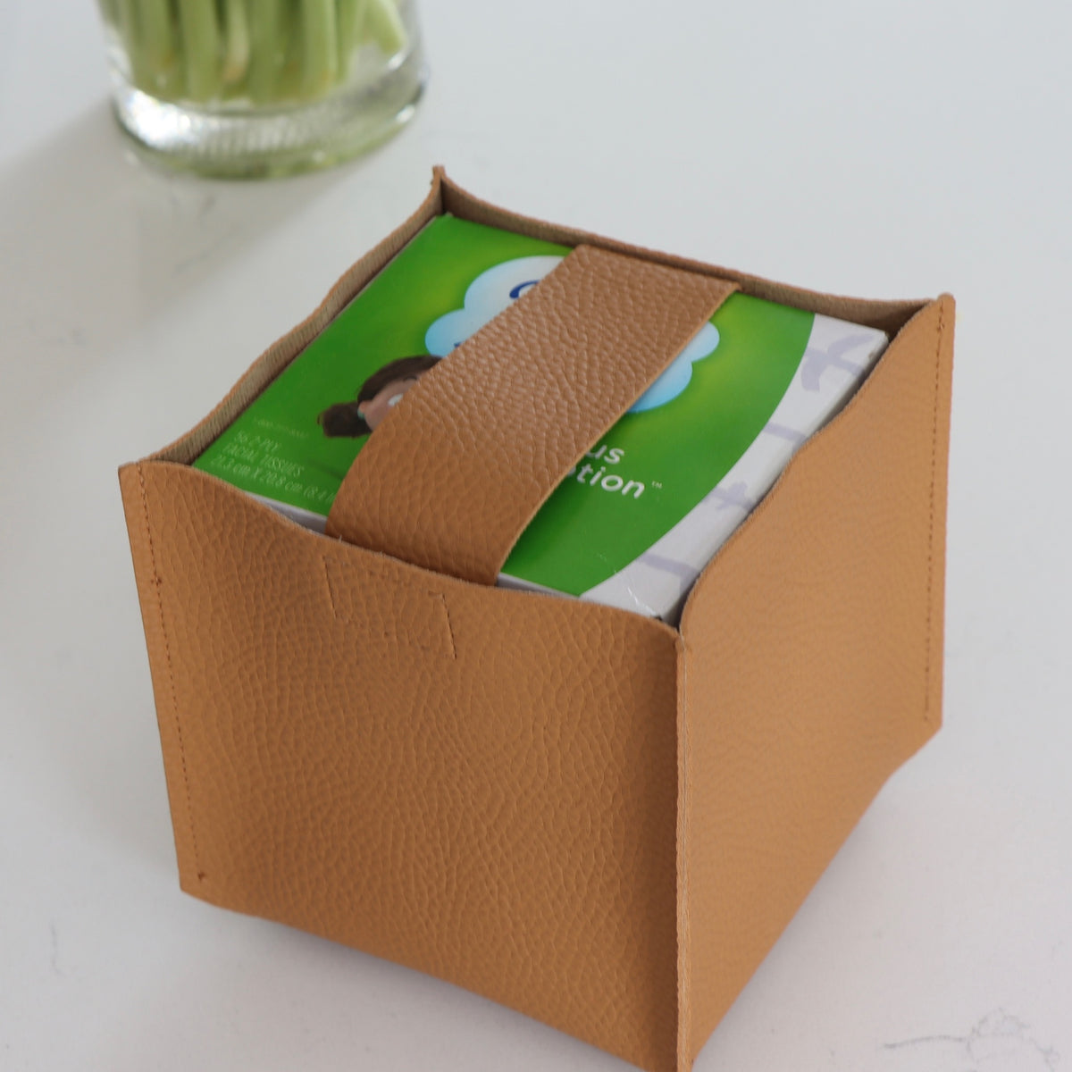Nordic Leather Tissue Box – RAM Home Decor, LLC