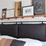 The Rachael Vegan Cork Headboard Cushions-Black - Holistic Habitat 