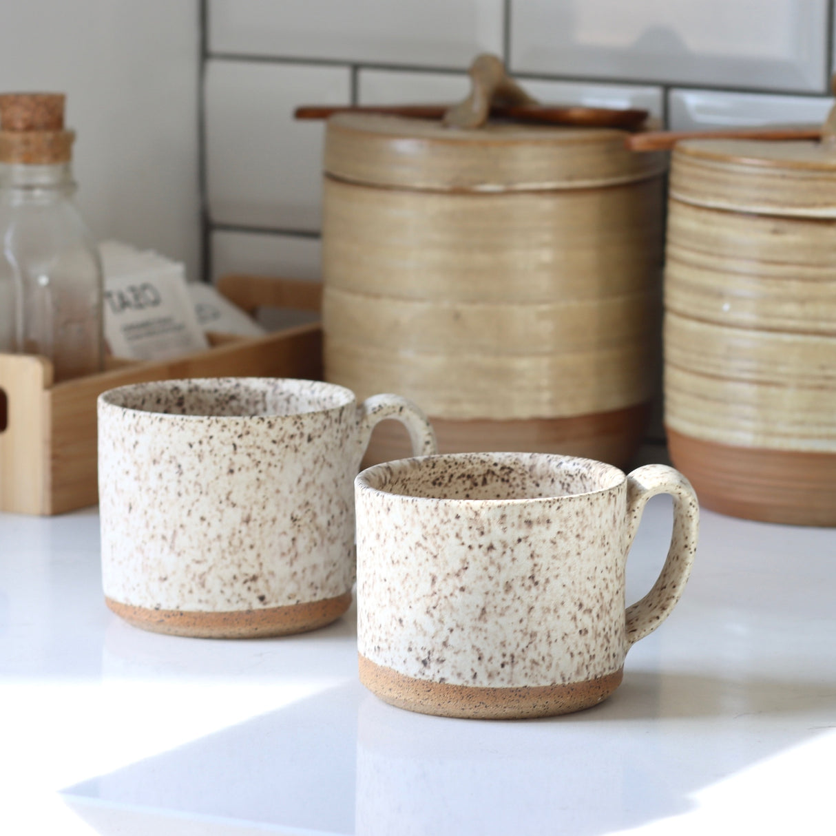 Handmade Matte Ceramic Speckle Mug - Holistic Habitat 