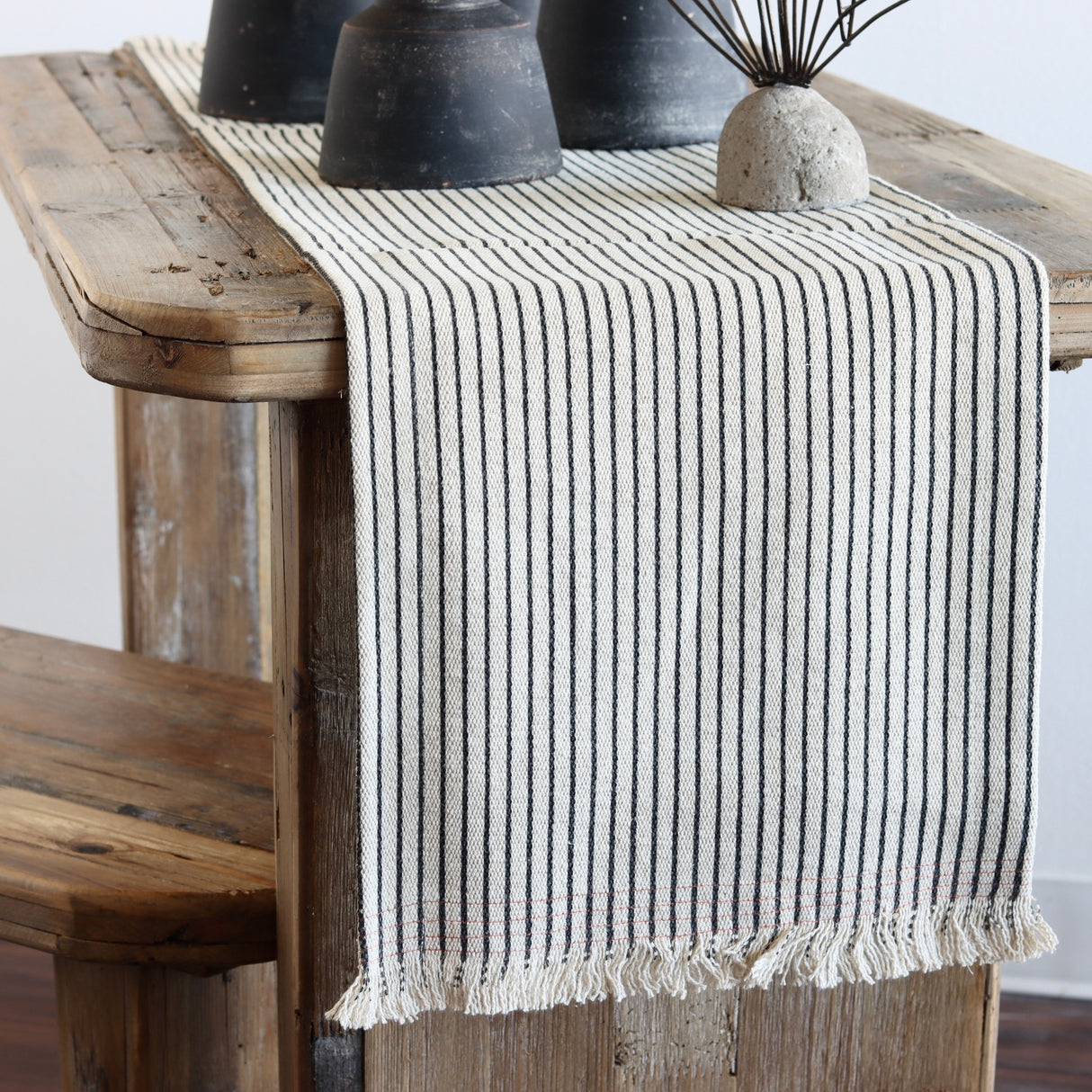 Elia Cotton and Jute Table Runner - Natural - Holistic Habitat 