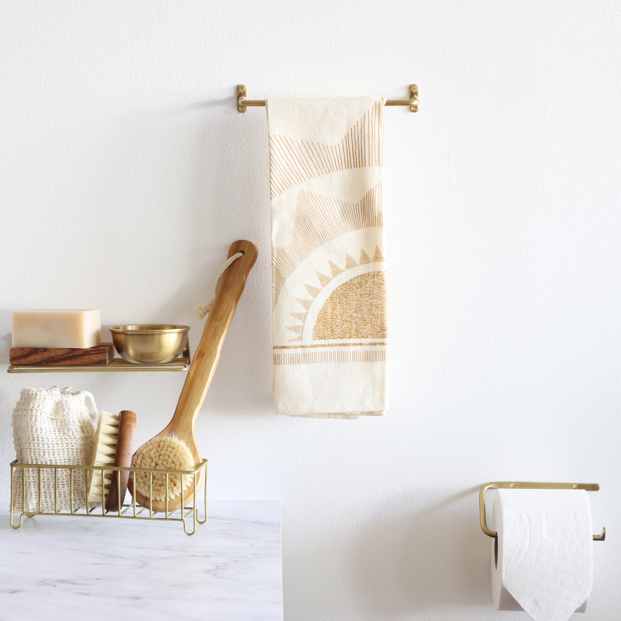 Brass Toilet Paper Holder - Holistic Habitat 