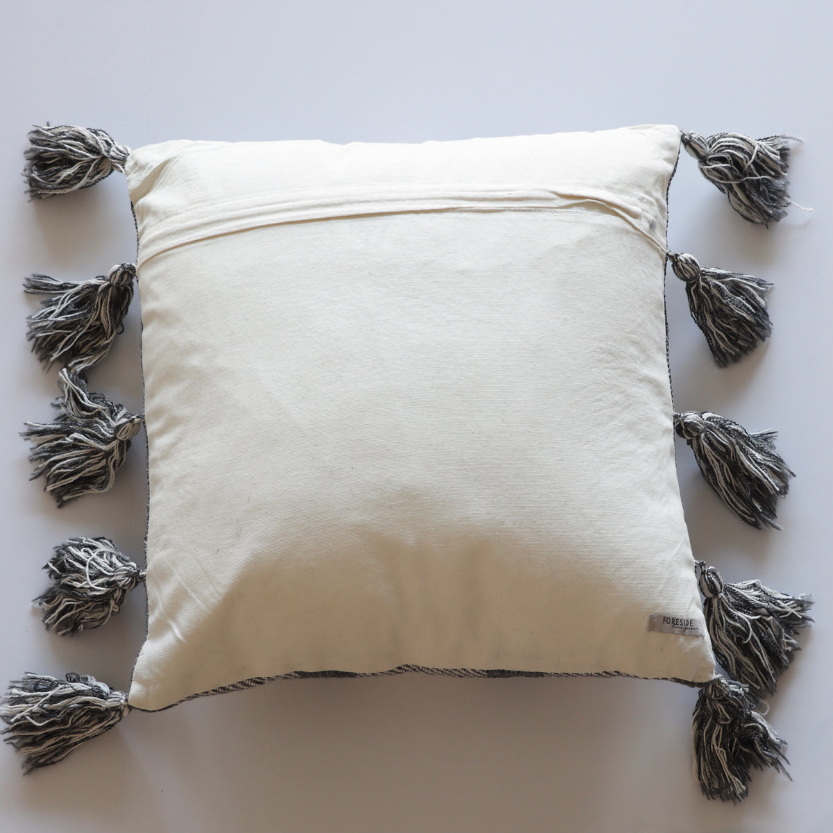 Jackie Hand Woven Tassel Pillow 18x18 - Holistic Habitat 