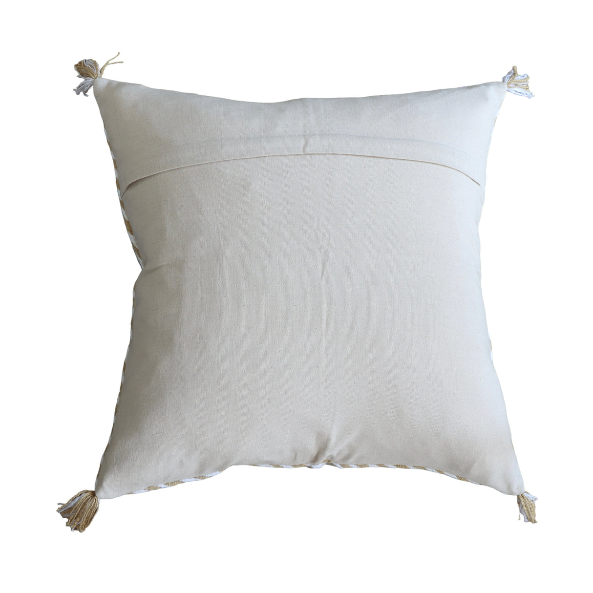 Jaya Linen Embroidered Pillow Cover - 20 Inch - Holistic Habitat 