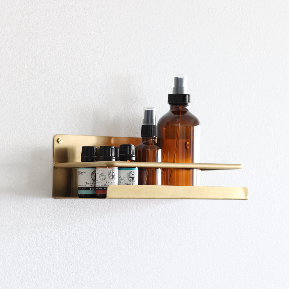 Brass Toiletry Shelf - Holistic Habitat 