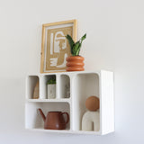 Stash White Wooden Wall Cubby - Holistic Habitat 