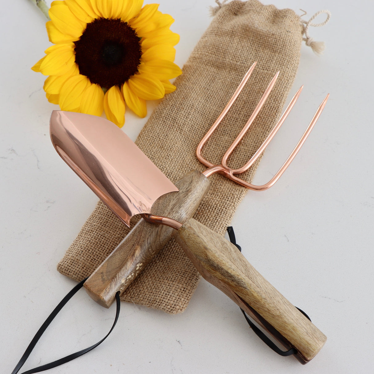 Copper Finished Stainless Steel Garden Tools - Holistic Habitat 