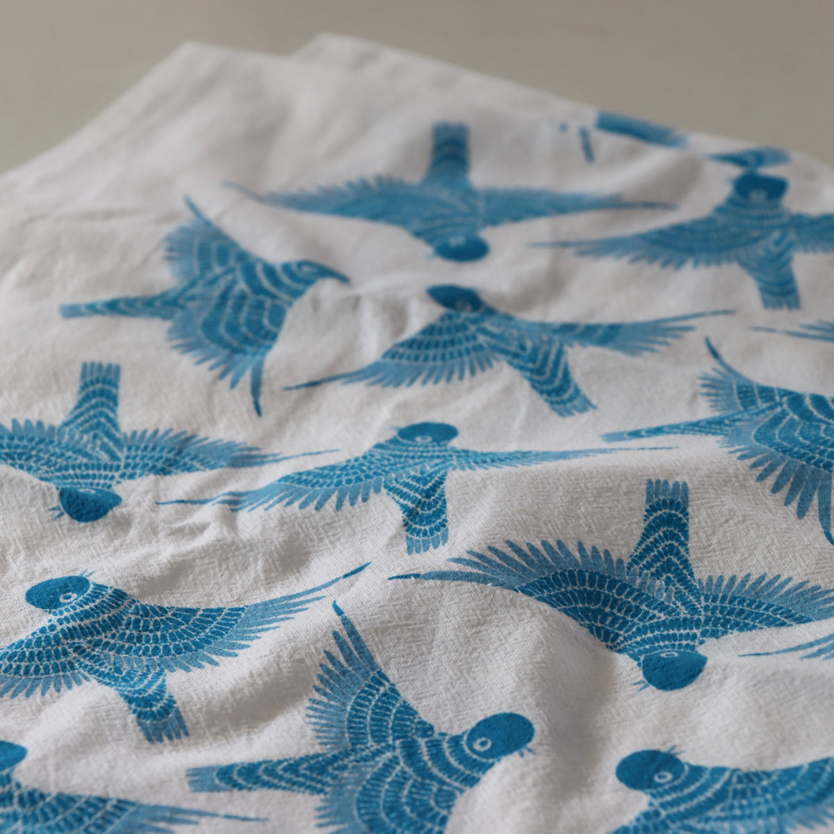 Bluebird Flour Sack Cotton Tea Towel - Holistic Habitat 