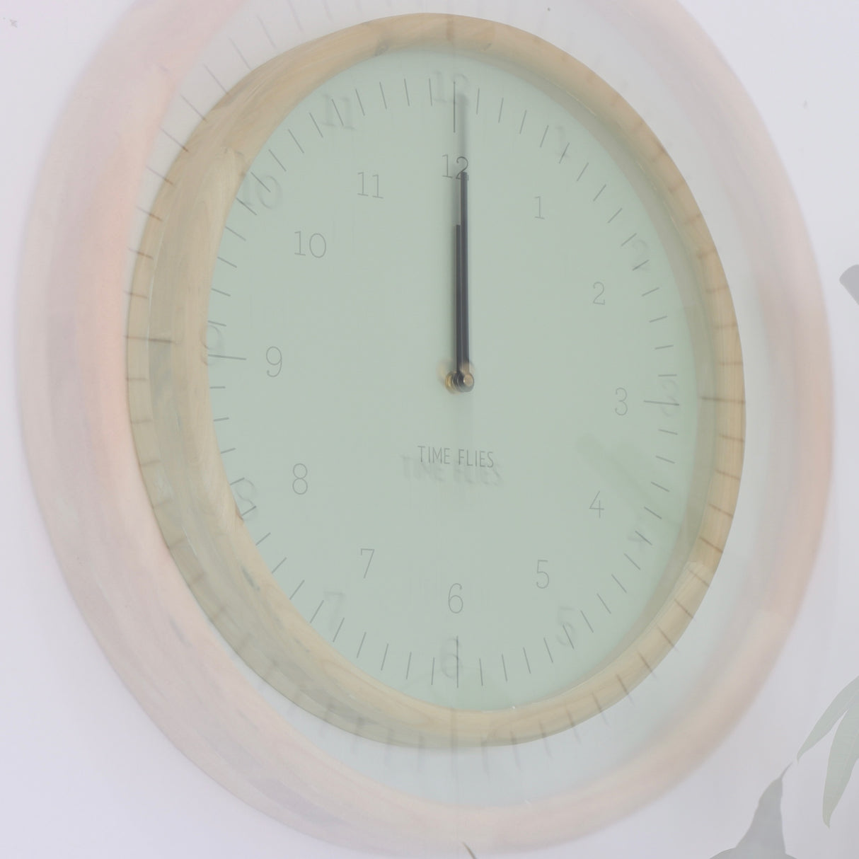 Wooden Wall Clock - Time Flies - Holistic Habitat 