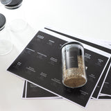 Black Minimalist Spice - 162 Labels - Holistic Habitat 