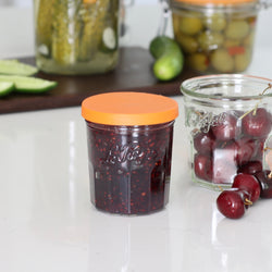 French Jam Pot With Orange Cover - Small - Holistic Habitat 