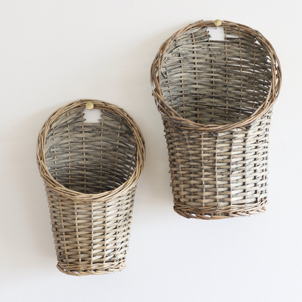 Rattan Wall Baskets - Set of 2 - Holistic Habitat 