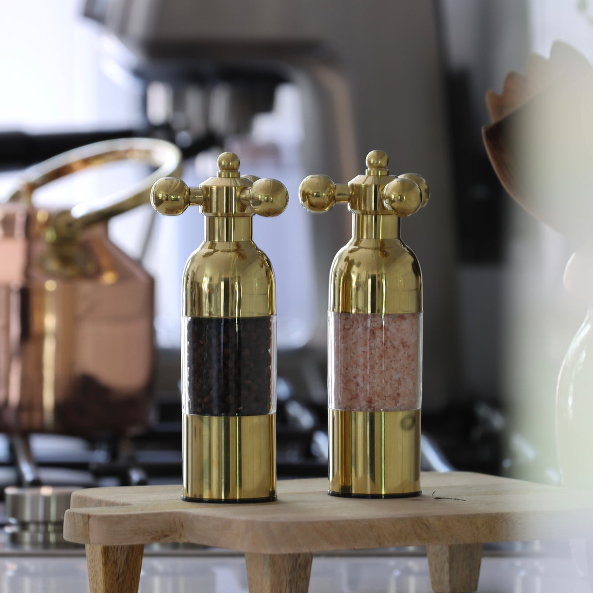 AXIA Brass Salt and Pepper Mill - Holistic Habitat 