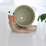 Stoneware Snail Planter - Holistic Habitat 