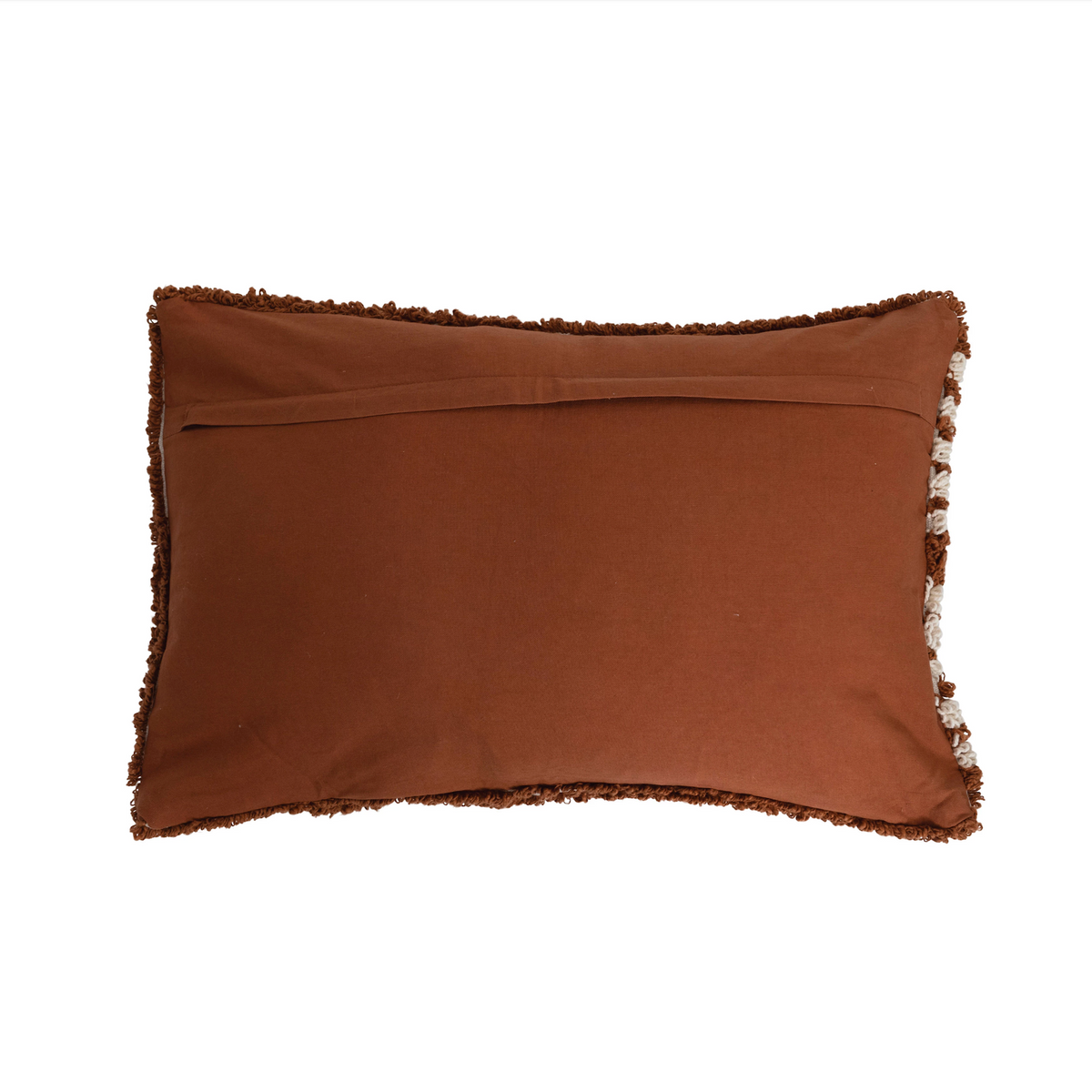 Rust Rainbow Tufted Lumbar Pillow - Holistic Habitat 