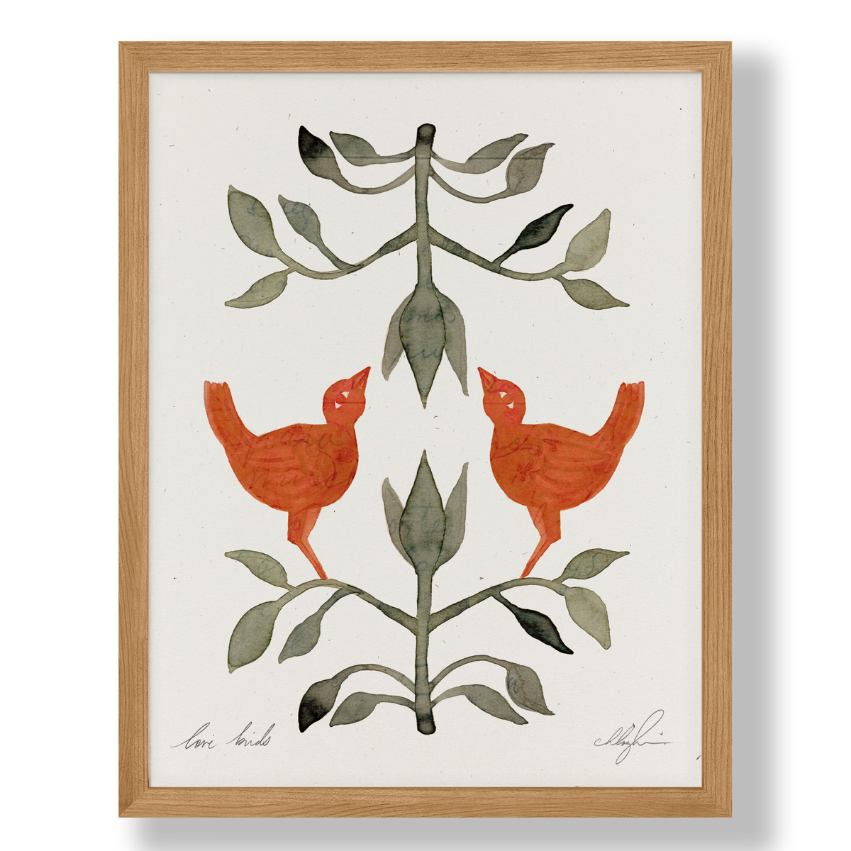 Love Birds: 8.5 x 11 - Holistic Habitat 