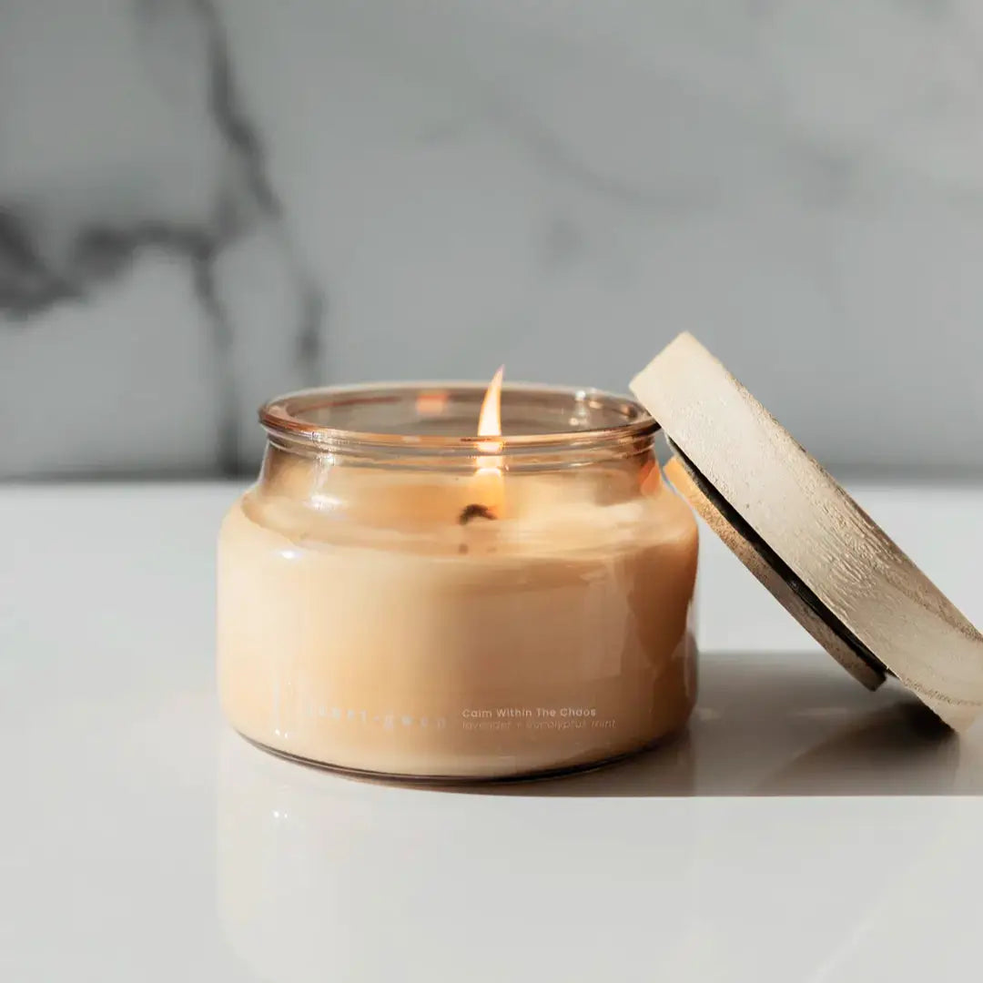 Calm Within The Chaos - Glass Jar Candle - Holistic Habitat 