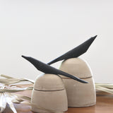 Barn Swallow Clay Canisters - Set of 2 - Holistic Habitat 