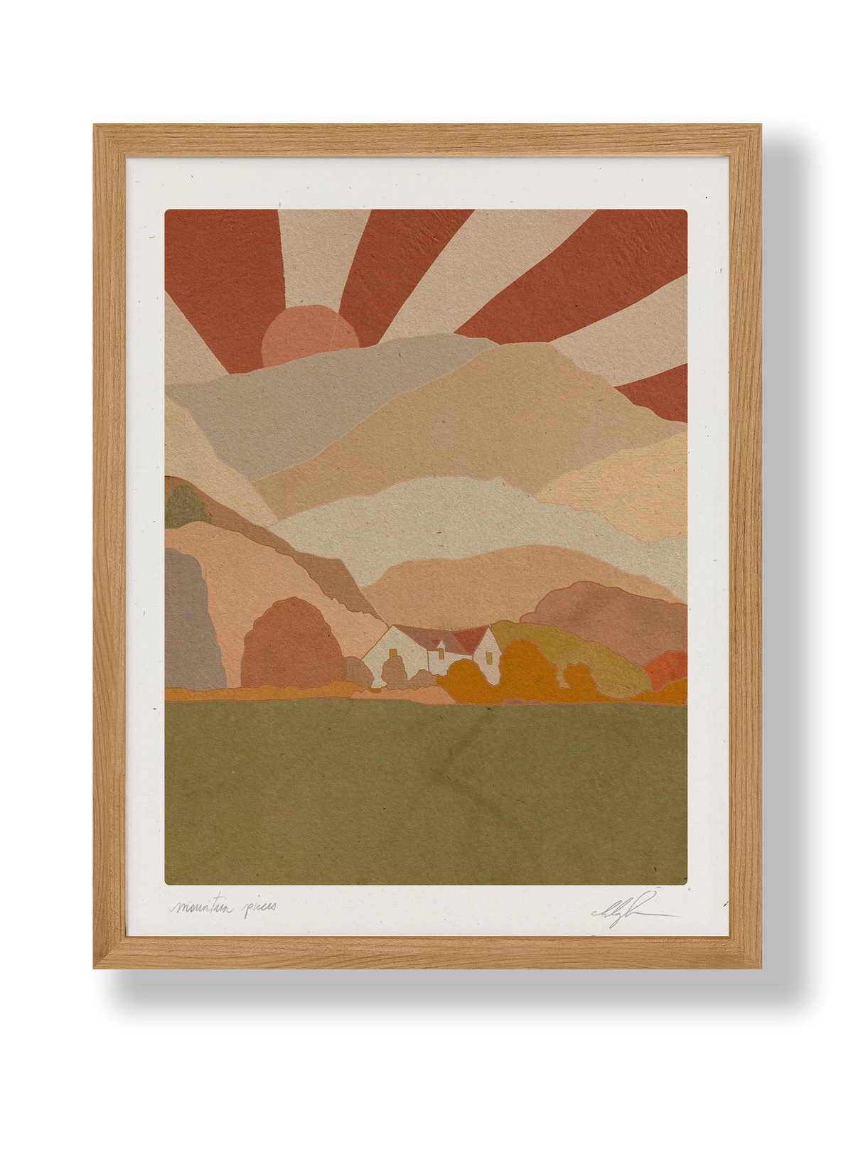 Mountain Pieces Print - Holistic Habitat 